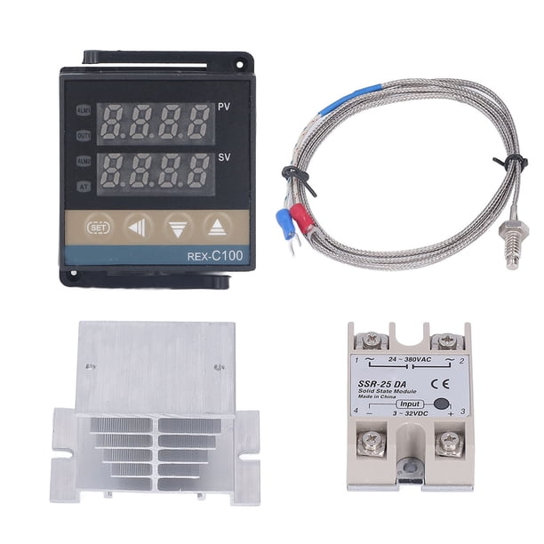Kit De Controladores De Temperatura PID Kit Impermeable De Alta Precisión REX C100 Controlador De Temperatura Garra 100V-240V