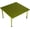Green, variant on A2716F Low Aluminum Portable Table with Carrying Bag, Fuchsia