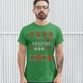 thumbnail image 3 of Tee Hunt May Your Sweaters Be Ugly and Bright T-Shirt Christmas Snowmen Men's Tee, Green, X-Large, 3 of 5