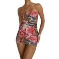 thumbnail image 1 of Fortune Robe Tube Bohème pour Femmes Sans Manches Moulante Mini Robes, 1 of 8