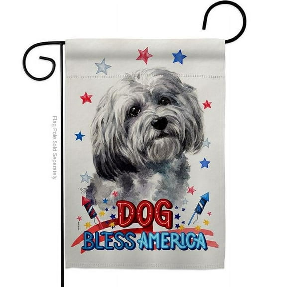 Breeze Decor G120149-BO Patriotic Havanese Animals Dog 13 x 18.5 in. Double-Sided Decorative Vertical Garden Flags for House Decoration Banner Yard Gift