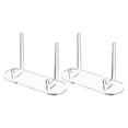 thumbnail image 1 of Clear Display Stand 2Pcs Acrylic Square for Small Picture Easel Office Use, 1 of 9