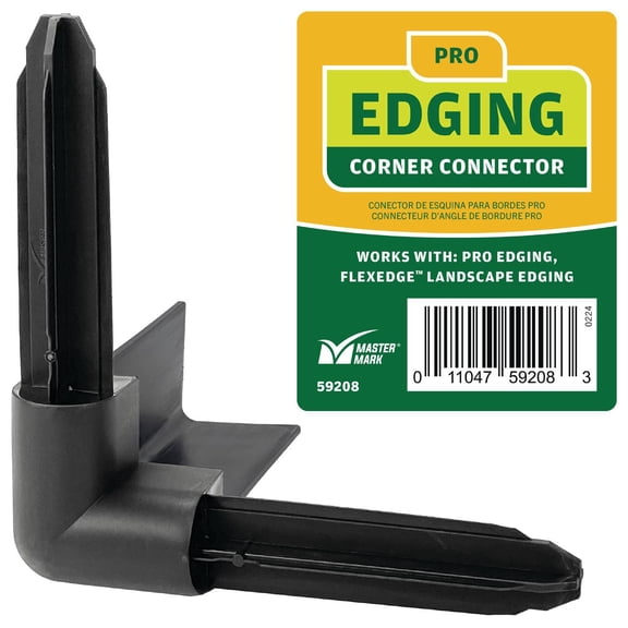 Master Gardener Pro Corner Couplers, Black, Plastic, Master Mark Plastics