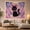 Cute Black Kitten, variant on Kitten in Crescent Pink Clouds Dreamy Anime for Teen Girls, Cat Lover Wall Art Birthday Gift Tapestry Wall Hanging for Dorm, Bedroom