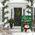 thumbnail image 3 of SM-XLHN Let It Snow Snowman Snowflake Christmas Garden Flag 12x18 Inch Double Sided, Blue Winter Farmhouse Yard Outdoor Decorative Flag, 3 of 6