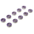 thumbnail image 4 of Tachiuwa Ensemble de 10 Pcs de Roulements de Roue en Métal pour Planche à Roulettes Longboard Roulements -, 4 of 8