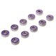 thumbnail image 4 of 10Piezas Ruedas Rodillos Mini Tablero Longboard de Repuesto para Monopatín para Rodamientos de bolas ABEC-9 608RS (8,5 x 21,5 x 7 mm) Púrpura Macarena Roller Skate Wheel Bearings, 4 of 8
