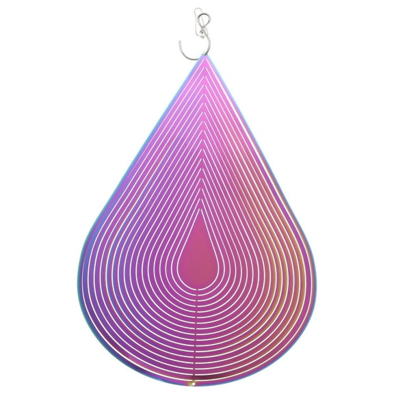 BRIGHTFUFU 1Set Multi-colored Metal Wind Chimes for Patio 15X7.5in