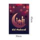 thumbnail image 2 of Bandera de jardín de Ramadán, pancarta de doble cara, bandera decorativa de Eid Mubarak para decoración D, 2 of 9