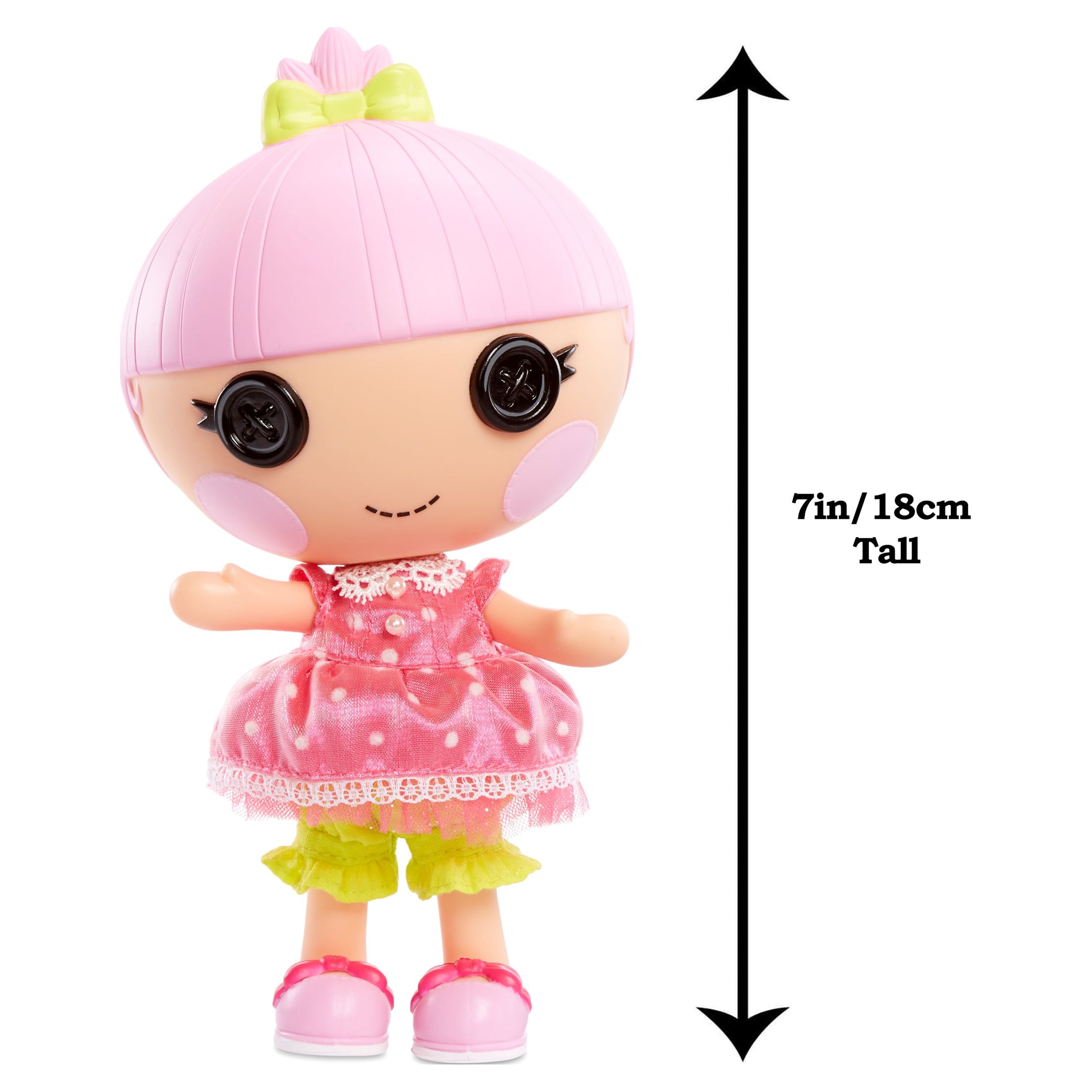Lalaloopsy Littles Doll Trinket Sparkles and Pet Kitten Playset, 7" Princess Doll With Changeable Pink Outfit and Shoes in Reusable Play House Package, Toys for Girls Ages 3 4 5+ to 103 - image 4 of 5