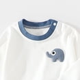 thumbnail image 6 of Ulanda Infant Toddler Baby Girls Clothes Outfits,2 Piece Cute Fall Long-sleeve Top and Pants (Blue, 18-24 Months), 6 of 6
