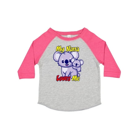 

Inktastic My Nana Loves Me Koala Gift Toddler Boy or Toddler Girl T-Shirt