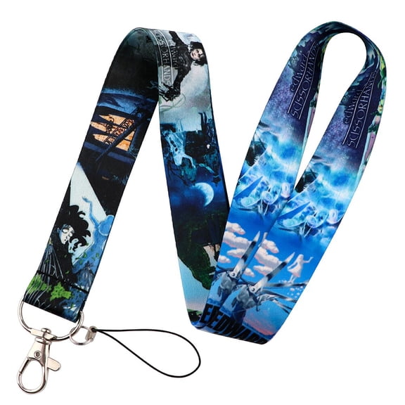 Anime Source 1990 Fantasy Romance Edward Scissorhands Movie Film Lanyard Keychain ID Badge Holder