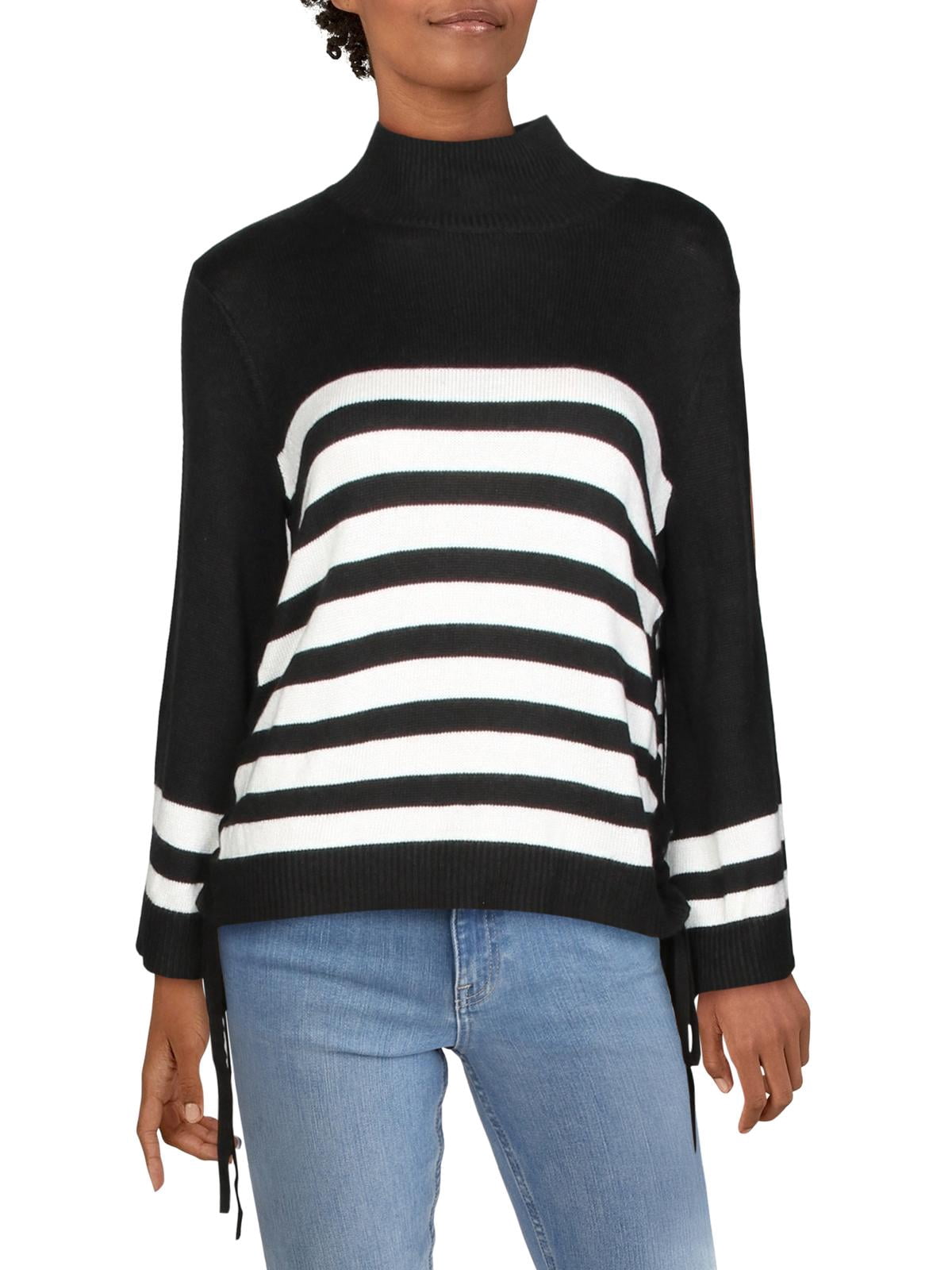 boxy mock neck sweater