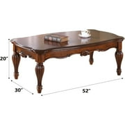 Acme Furniture Coffee Table, Cherry 10290