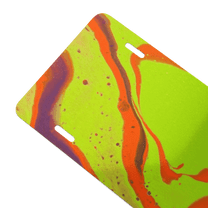 Abstract Vanity license plate