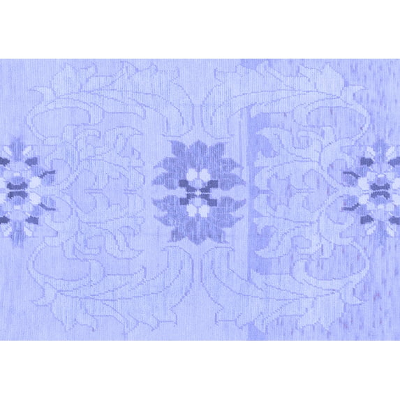 Ahgly Company Indoor Rectangle Abstract Blue Modern Area Rugs, 2' x 4'