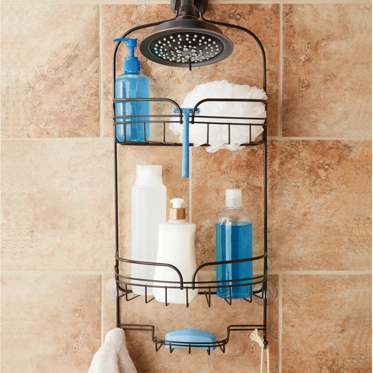 Kenney Rust-Resistant Heavy Duty 3-Tier Large Hanging Shower Caddy with Suction -Cup and Four Razor Holders, Oil Rubbed Bronze Kenney Rust-Resistant Heavy Duty 3-Tier Large Hanging Shower Caddy with Suction -Cup and Four Razor Holders, Oil Rubbed Bronze