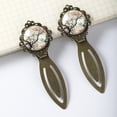 thumbnail image 3 of Tree Set of Two Vintage Copper-Colored Lace Bookmarks - Stainless Steel Book Accessories for Book Markers and Gifts, 3 of 5
