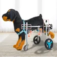 thumbnail image 5 of 4-Wheel Dog Wheelchair - Adjustable Pet Mobility Cart For Small/Medium Dogs, Lightweight Aluminum Support Cart For Disabled & Recovering Pets, 5 of 10