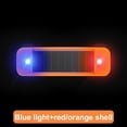 thumbnail image 5 of Mini luz LED de advertencia para coche, luz de energía Solar, lámpara de alarma simulada estroboscópica inalámbrica, color naranja, 5 of 5
