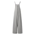 thumbnail image 6 of Coerni Summer Romper for Girls Spaghetti Strap Wide Leg Jumpsuit with Pocket Solids Casual Lightweight Overalls 4-15 Years, 6 of 6
