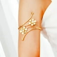 thumbnail image 4 of K-KED Women Upper Arm Cuff Flower Butterfly Armlet Armband Adjustable Delicate Jewelry Bracelet-Butterfly Gold, 4 of 9
