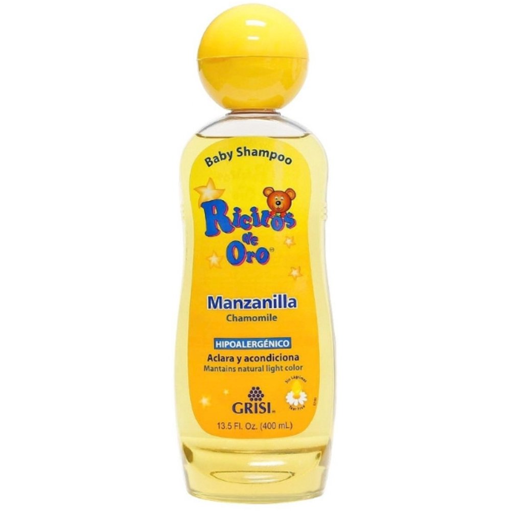 Set of 3 Ricitos de Oro Baby Shampoo Chamomile Hypoallergenic Tear Free