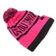 thumbnail image 3 of Mujeres Hombres Deportes al aire libre Pom Knit Baggy Beanie Hat Snowboard Winter Warm Ski Rosa roja Macarena Gorro de esquí, 3 of 8