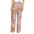 thumbnail image 3 of Daiia Beautiful Fox Women's Sleep Pant with Pockets and Drawstring,Pajama Pants-Medium, 3 of 9
