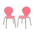 thumbnail image 1 of Giftmark 3013P Ensemble Moderne de 2 Chaises pour Enfants avec Pattes Chromées - Rose, 1 of 1