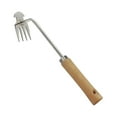 thumbnail image 3 of Almencla Weed Puller Garden Weeder Tool, Lightweight Portable Weeding Tool, Labor Saving Multifunctional Weeder, Hand Weeder for Planting Lawn Courtyard wood handle, 3 of 8