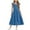 Blue 2, variant on Girls Dress Boho Flutter Sleeve Tiered A Line Summer Dresses Kids Square Neck Flowy Sundress 3-13 Years