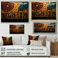 thumbnail image 4 of Designart "African Tribal flow IX" African Tribes Floater Framed Canvas Print, 4 of 7