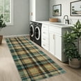 thumbnail image 3 of 2'x6' Modern Washable Runner Rug Tartan Ultra Soft Rug for Bedroom Farmhouse Non Slip Throw Rugs for Hallways Kitchen Laundry Bathroom, 3 of 7