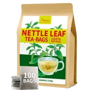 TeeLux Nettle Leaf Tea Bags, Natural Stinging Nettle Tea, Caffeine Free, Mild & Smooth Flavor, 100 Count