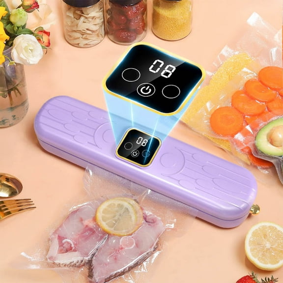 Zxsyw 60Kpa Vacuum Sealer Machine, Food Saver Vacuum Sealer with Single and Dual Modes, Automatic Food Storage Sealing System for Freshness Preservation, Easy to Use and Durable