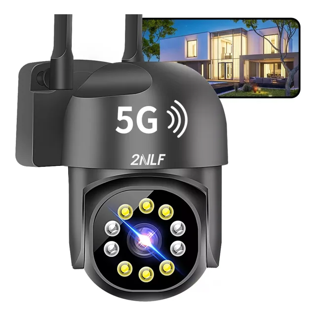 Cámara de seguridad 2NLF D74B con resolución 2MP visión nocturna incluida color negro