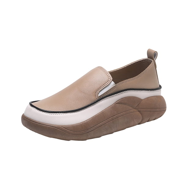 Amzcrzy Zapatos de mujer,Zapatos de mujer,Zapatillas de mujer, Zapatos de plataforma de moda para mujer, zapatos casuales cómodos con punta redonda y gruesa. Sandalias Mujer Zapatillas De Casa