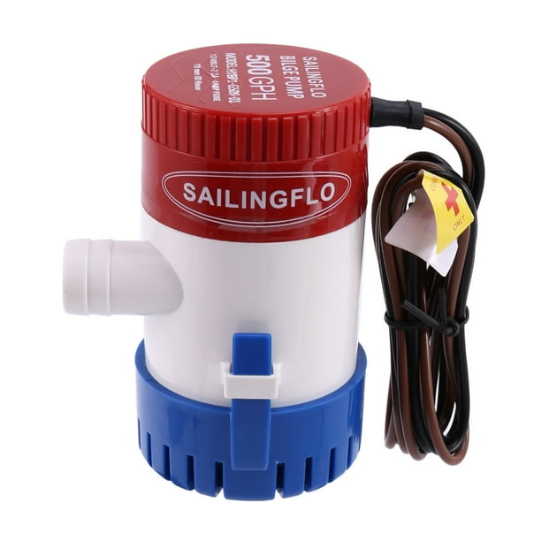 SAILINGFLO 12V 500GPH Mini Boat Bilge Pump Bilge Pump 12V Submerse