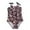 Black, variant on Piomll Girls Swimsuits Trim Ruched Cute Spaghetti Strap Print Assorted Styles Twist Bathing Suit
