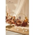 thumbnail image 4 of Flores Artificiales Serwalin en Marrón y Terracota de Seda y Espuma, 4 of 8