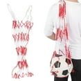 thumbnail image 4 of Portable Ball Bag,Portable Large Sports Carrying Basketball Bag Football Mesh Bag Convenient Use, 4 of 8