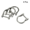 thumbnail image 3 of 23mm U Shape Horseshoe D-Rings Zinc Alloy Electroplated Silver Tone 4 Pack, 3 of 5