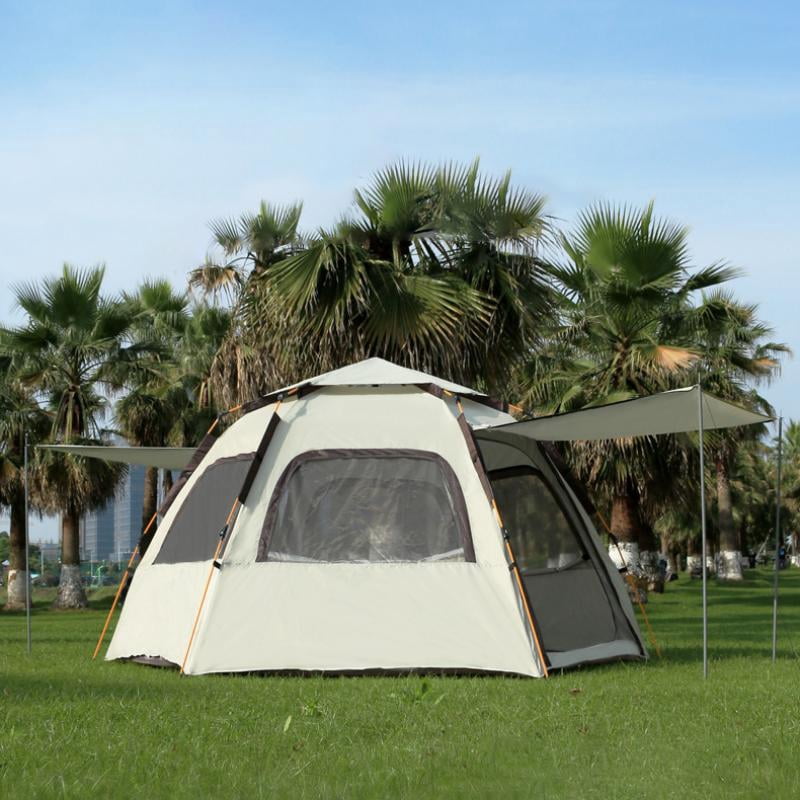 KFeng Inflatable Camping Tent for 4-8 People,Portable Family Tent with Instant Setup&Sun Protection