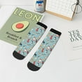 thumbnail image 7 of Fuzoiu Animal Dog Print Adult Socks, Crew Moisture-wicking Socks, Unisex Cushion Crew Socks,Casual Sports Ankle Socks, 7 of 7
