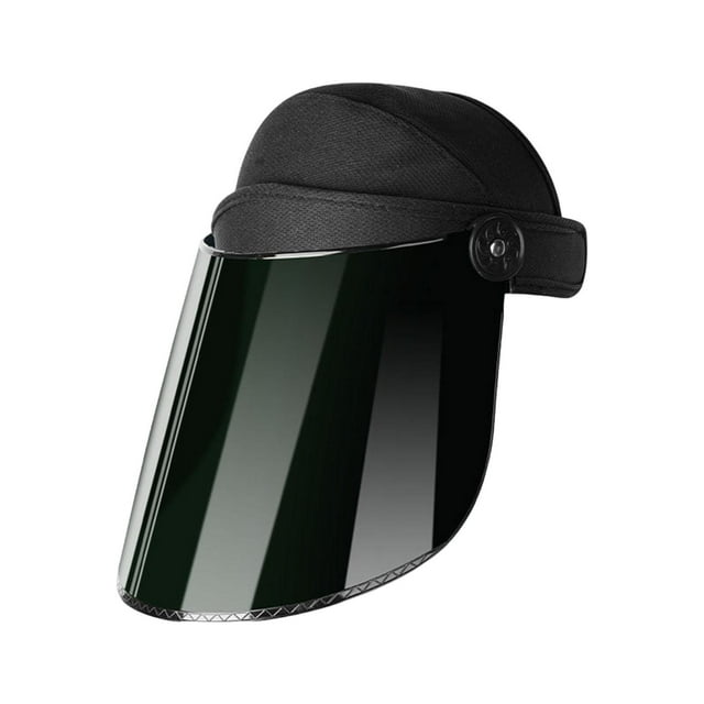 Protector facial para soldar, profesional, ajustable, antivaho y antisalpicaduras verde oscuro