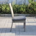 thumbnail image 3 of Aaron Outdoor Wicker Dining Chairs With Cushion (Set of 8) - Gray/Dark Gray, 3 of 10