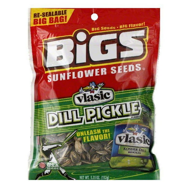 Bigs Dill Pickle Sunflower Seeds, 5.35 OZ (Pack of 8)