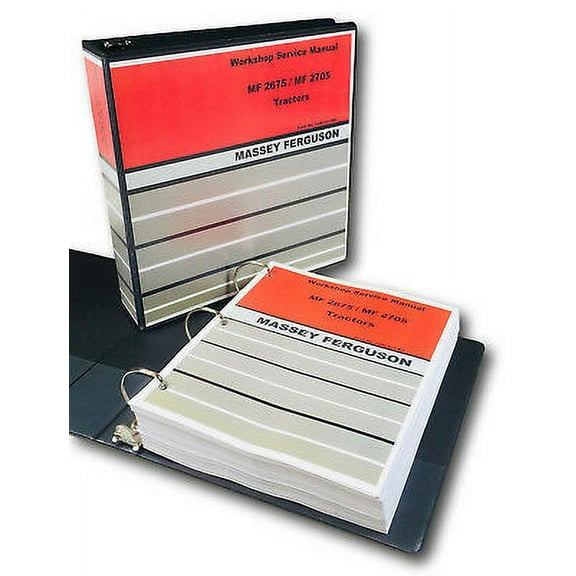 Massey Ferguson Mf 2675 2705 Tractor Service Repair Manual Shop Book